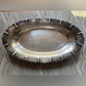 VINTAGE International Silver Company Orleans Pattern Serving Tray 13 Inches Long